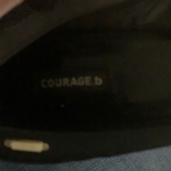 Courage b Noemie Block Heel Black Square Heel Shoe - Picture 3 of 11